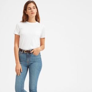 Everlane white cotton crew